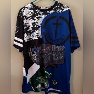 Bass Pro Shops Fishing Jersey T-Shirt Champro 2X Moisture-Wicking Short Sleeve